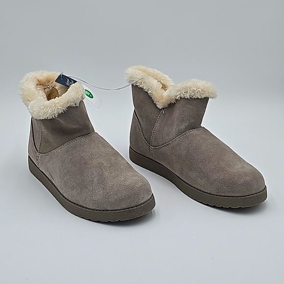 NIB Universal Thread Goods Co. Gray Claudia Boots 10W Women's Genuine Leather - Picture 1 of 3